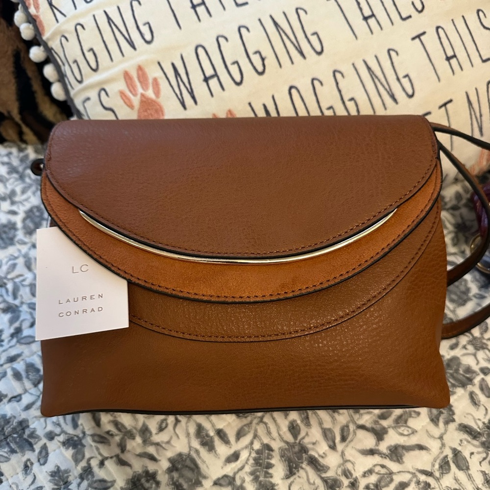 LC Lauren Conrad Tan Crossbody Bag